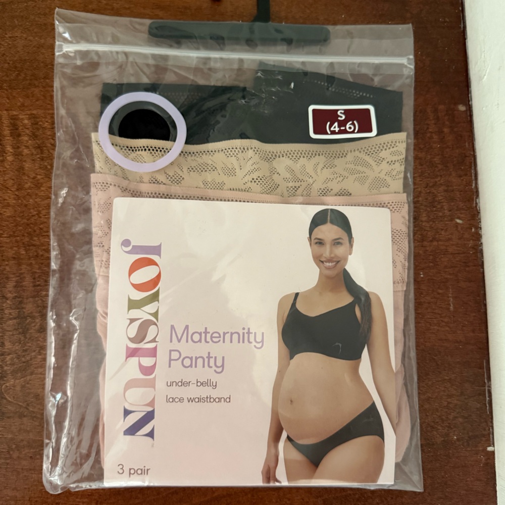 NWT size Small Joyspun Maternity 3 pair Panty